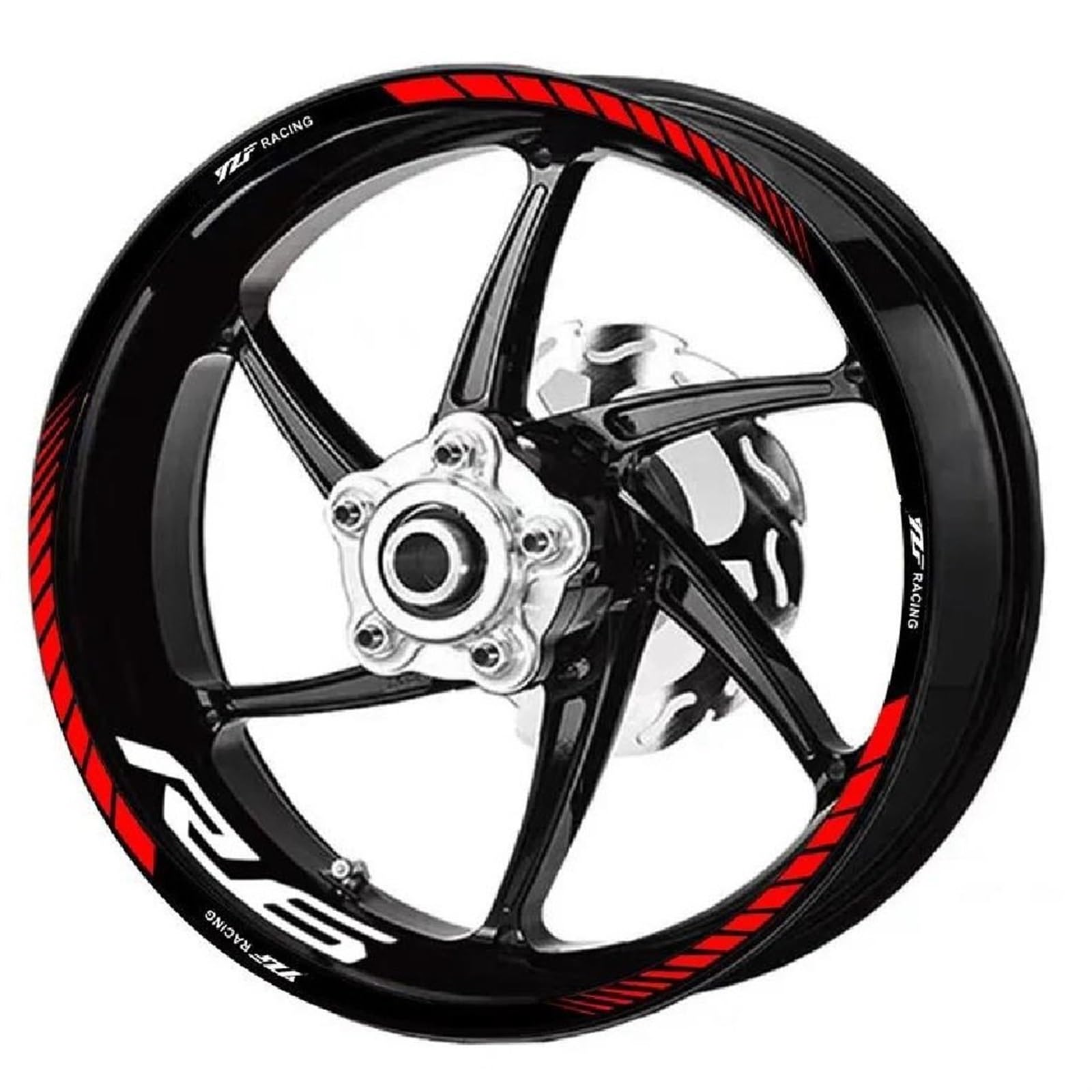 Motorcycle Racing Equipment Accessories Wheel Tire Rim Decoration Adhesive Reflective Decal Sticker for Yamaha YZF R6 Decorative(Color3)