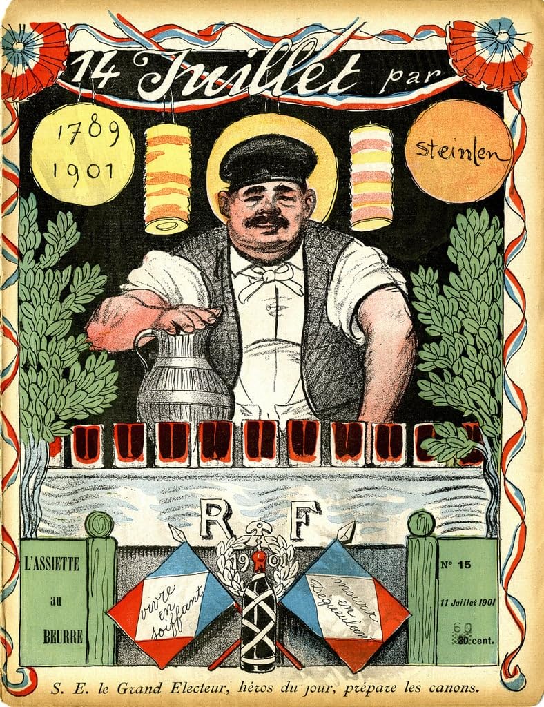 Juillet de Théophile Alexandre Steinlen Image Sur Toile pour Salon - 5