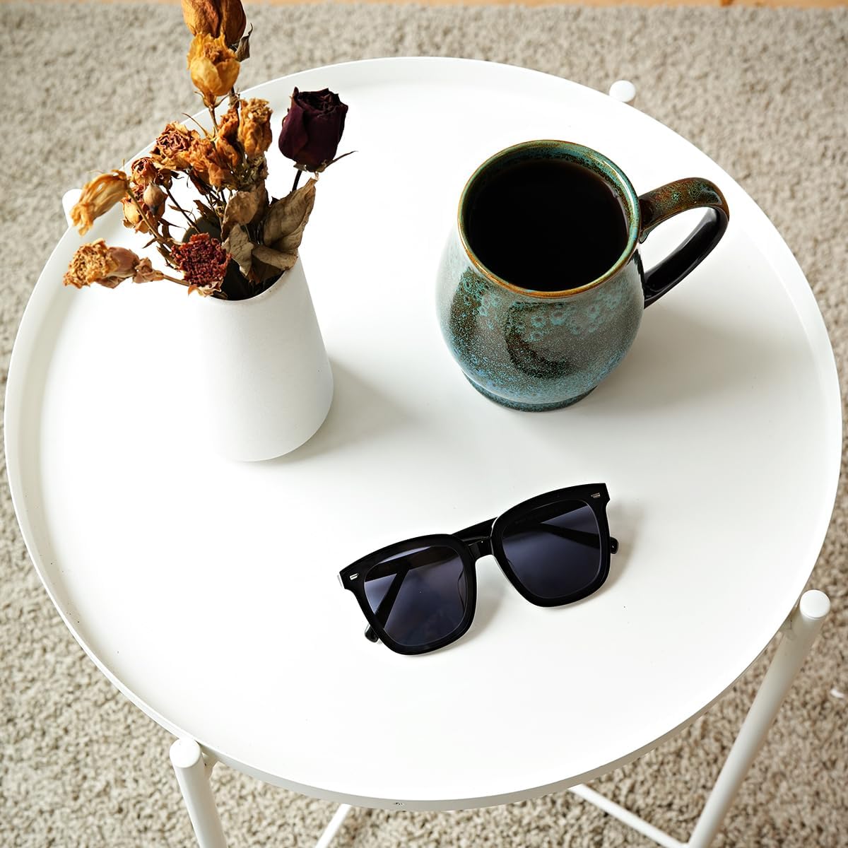 Bosmarlin Extra Large Ceramic Coffee Mug, 24 Oz, Dishwasher and Microwave Safe, Big Oversized Tea Cup, Reactive Glaze (Blue) - Image 5