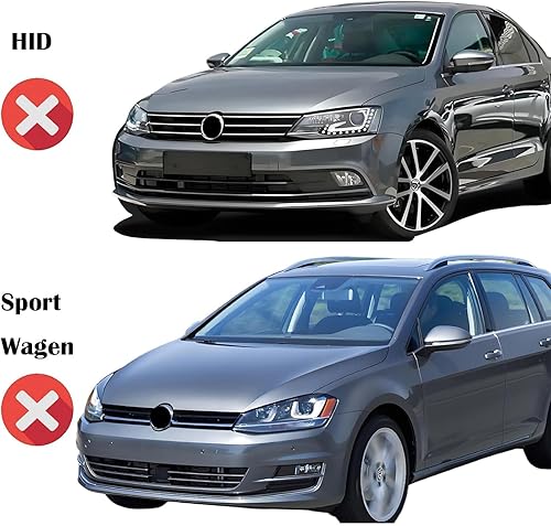 Miniatura 9 de Para 2011-2018 Volkswagen Jetta MK6 Faros delanteros izquierdo derecho cromado