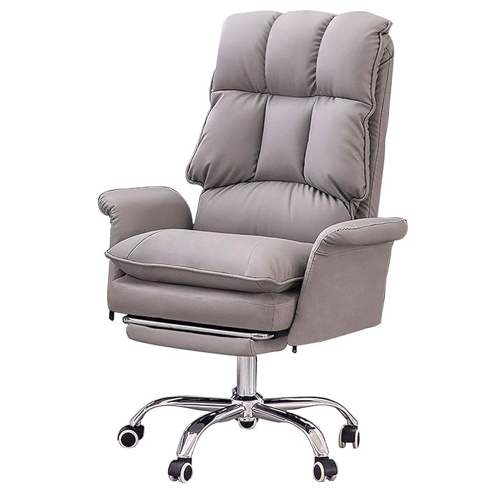 Buy BNMKL Backrest Leather Computer Chair Study Swivel Desk Chair