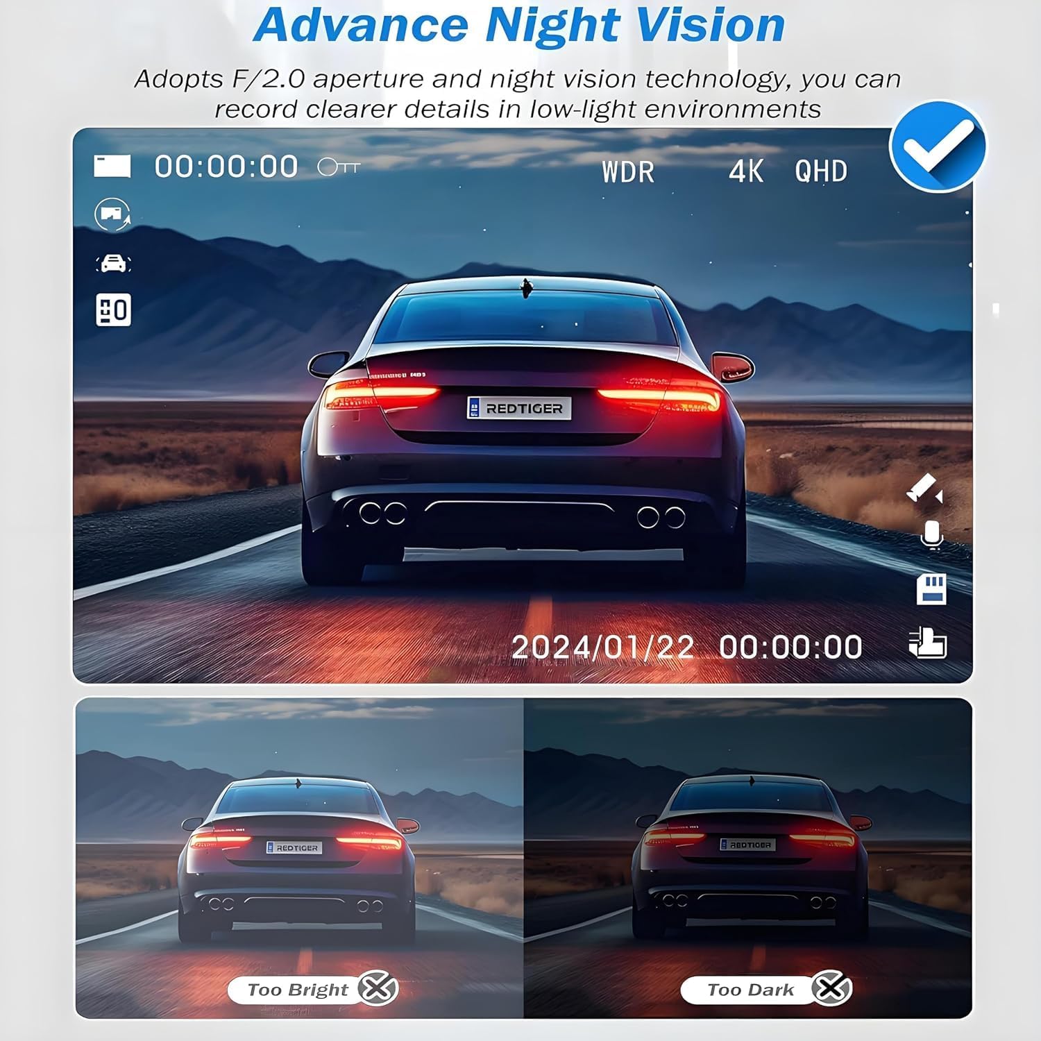 3 Channel 4K Dash Cam Front, 1080P Dash Camera Rear and Inside for Cars with 3.16 IPS Screen, 64GB Card, G-Sensor, 24Hr Parking, App Control,Loop Recording, Night Vision,Support 256GB Max 7 71KYSjdlKwL. AC SL1500