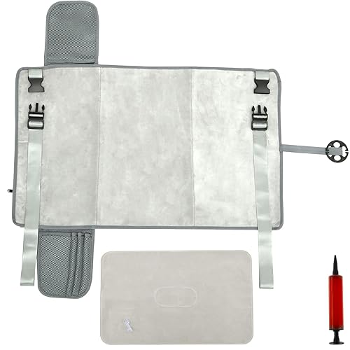 Cama de avión para niños pequeños, extensor de asiento de avión para niños, cama de avión para niños, almohada inflable para cama de viaje,