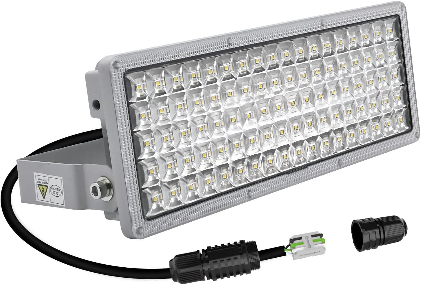 Kekeou 100W LED Flood Lights Outdoor Stadium Lights 100 Watt Exterior Flood Light 14000LM 6500K IP67 Waterproof LED Floodlights Outdoor for Yard Garden