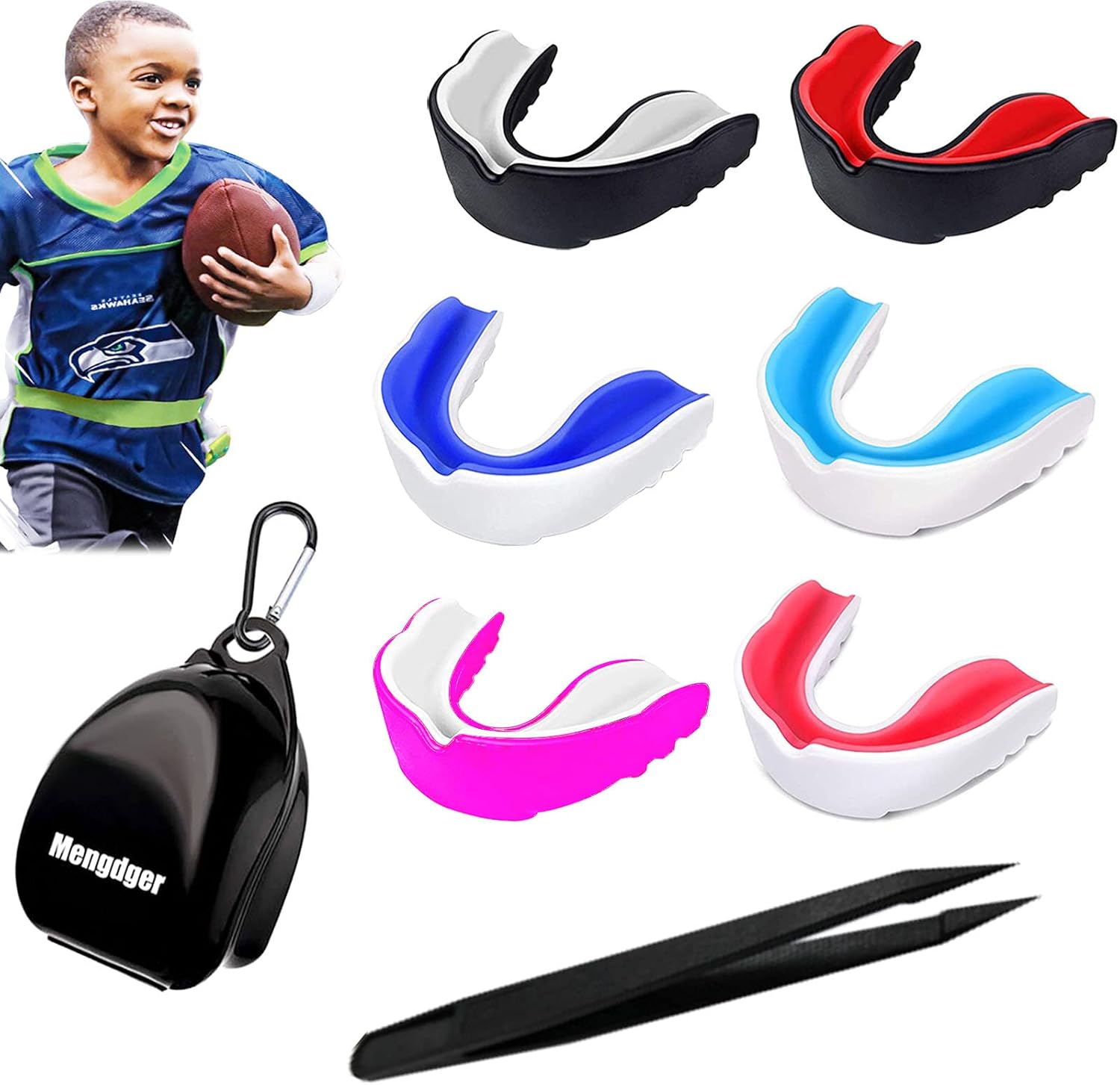 Mengdger Youth Mouth Guard Football MouthGuard Sports Kids