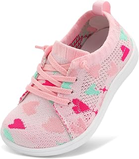 LeIsfIt Toddler Shoes Girls Boys Wide Shoes Kids Zero Drop Minimalist Sneakers Barefoot Slip on Tennis Sneakers