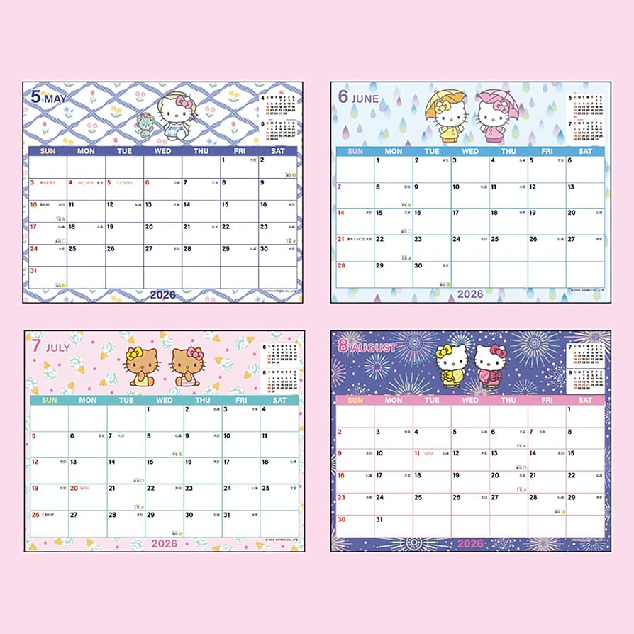 Amazon.co.jp: サンリオ(SANRIO) シートカレンダー 2026 ハロー