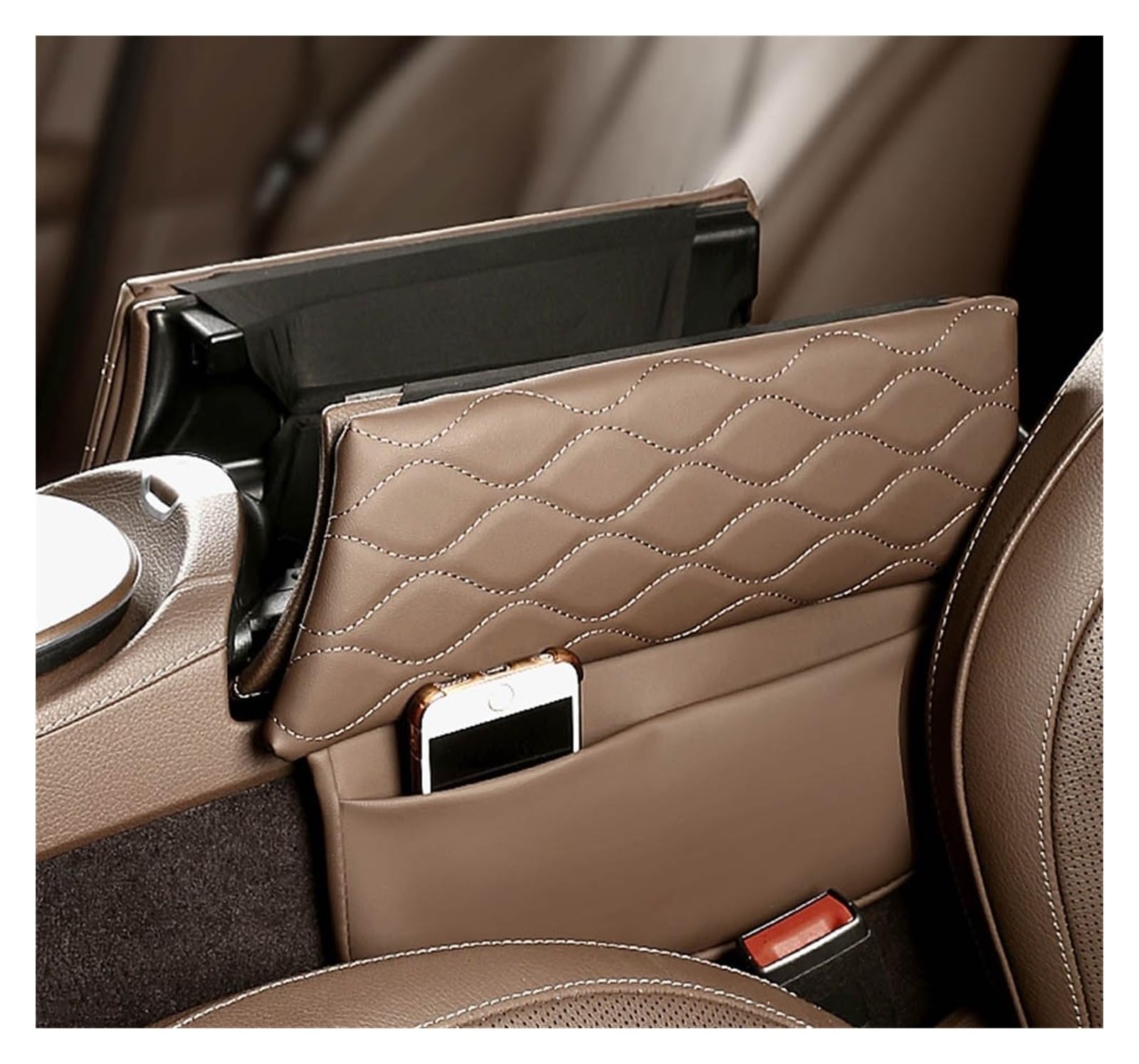Passend for Mercedes, passend for Benz W213, passend for E, passend for die Klasse 2017–2022, passend for CLS 2018–2022, Konsolen-Armlehnen-Box-Abdeckung, kratzfestes Armlehnenkissen(Left)