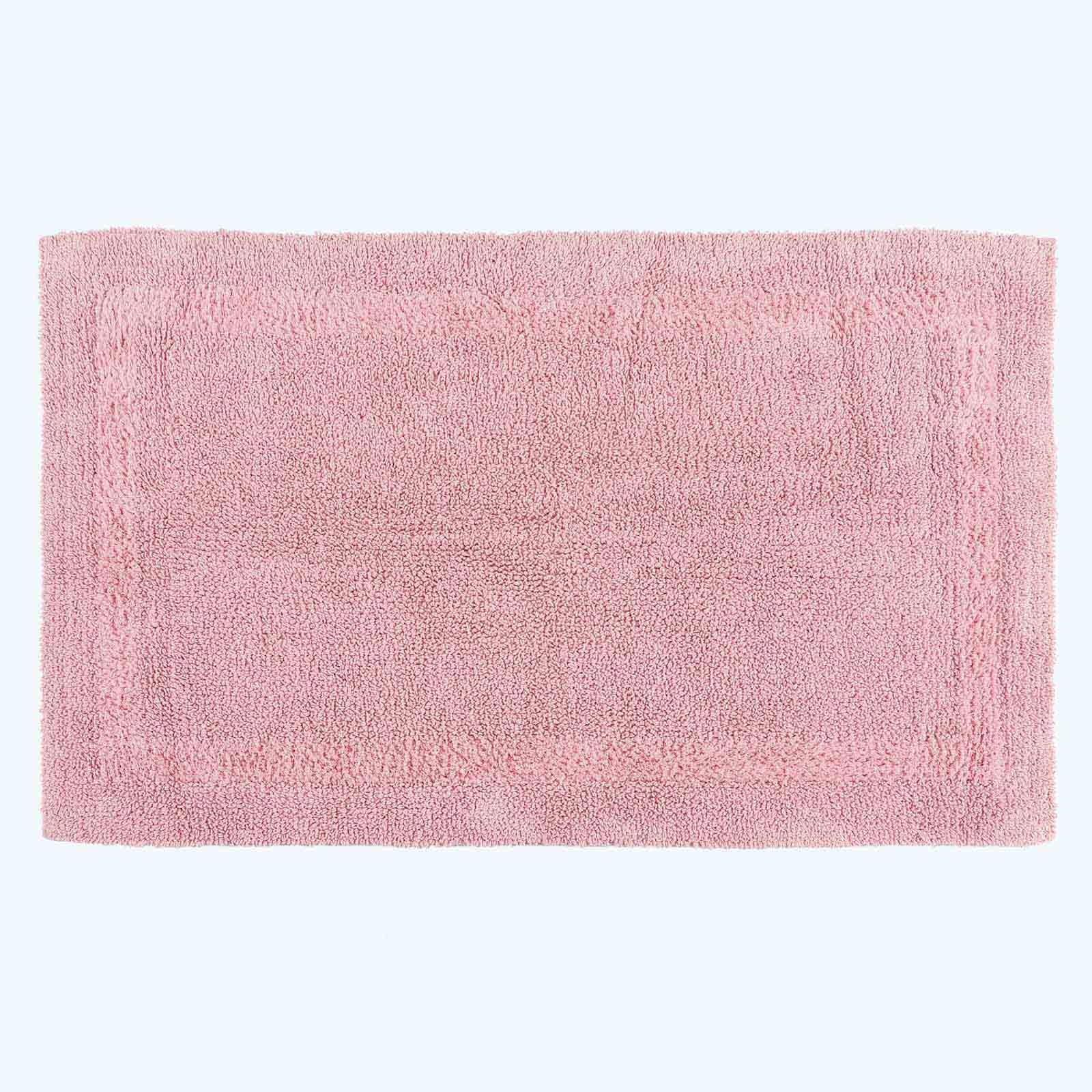 HOMESCAPES Toilet Mat, Luxury 1600gsm Extra Soft 100% Cotton, Reversible Bathroom Mats Non-Slip, Washable, Super Absorbent, Quick-Dry, Raspberry Pink Pedestal Rug for Toilet, 50 x 55 cm — view 35