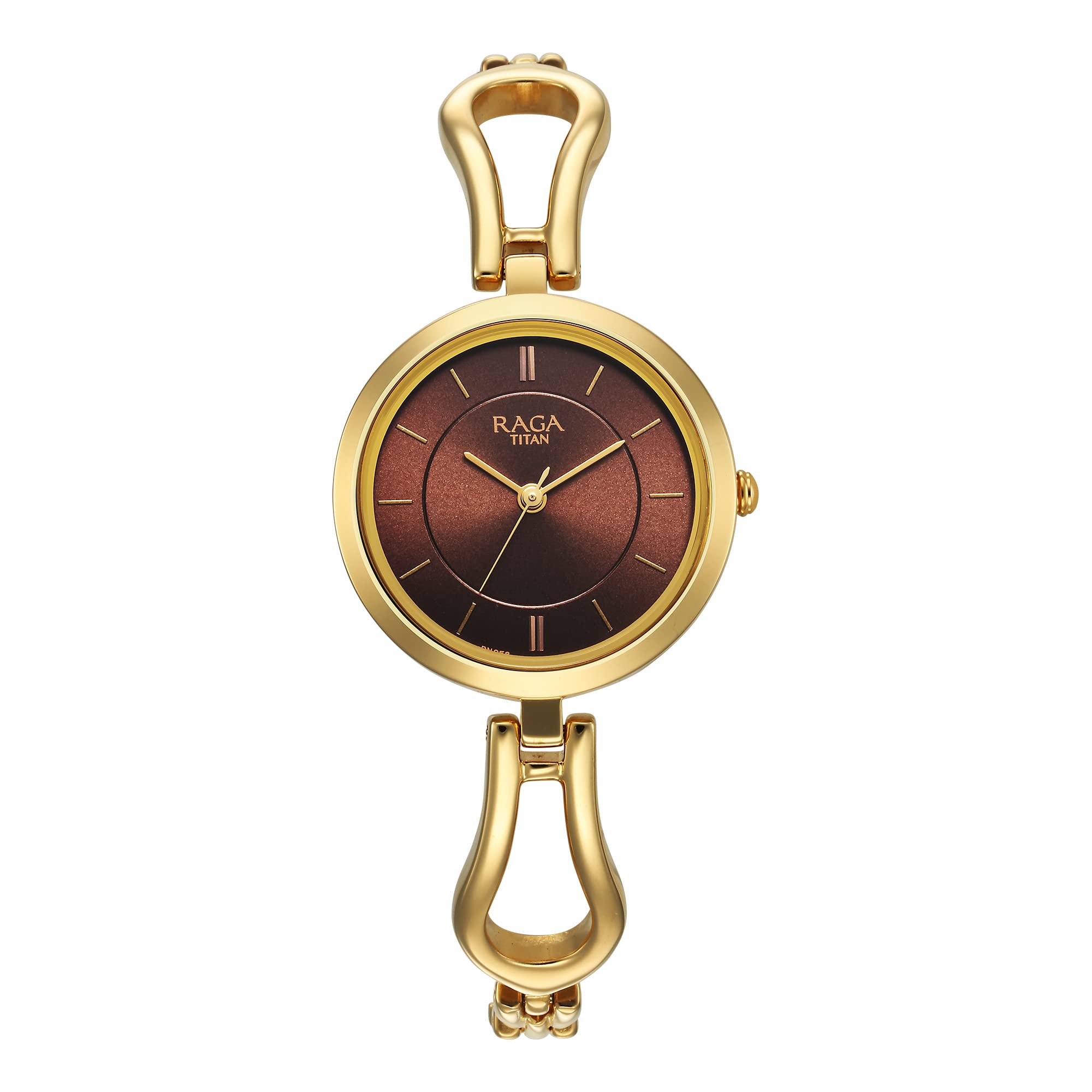 Titan Raga Champagne Dial Analog Yellow Stainless Steel Watch for Women-2727YM01 (B0C24D9D8G) Amazon Price History, Amazon Price Tracker