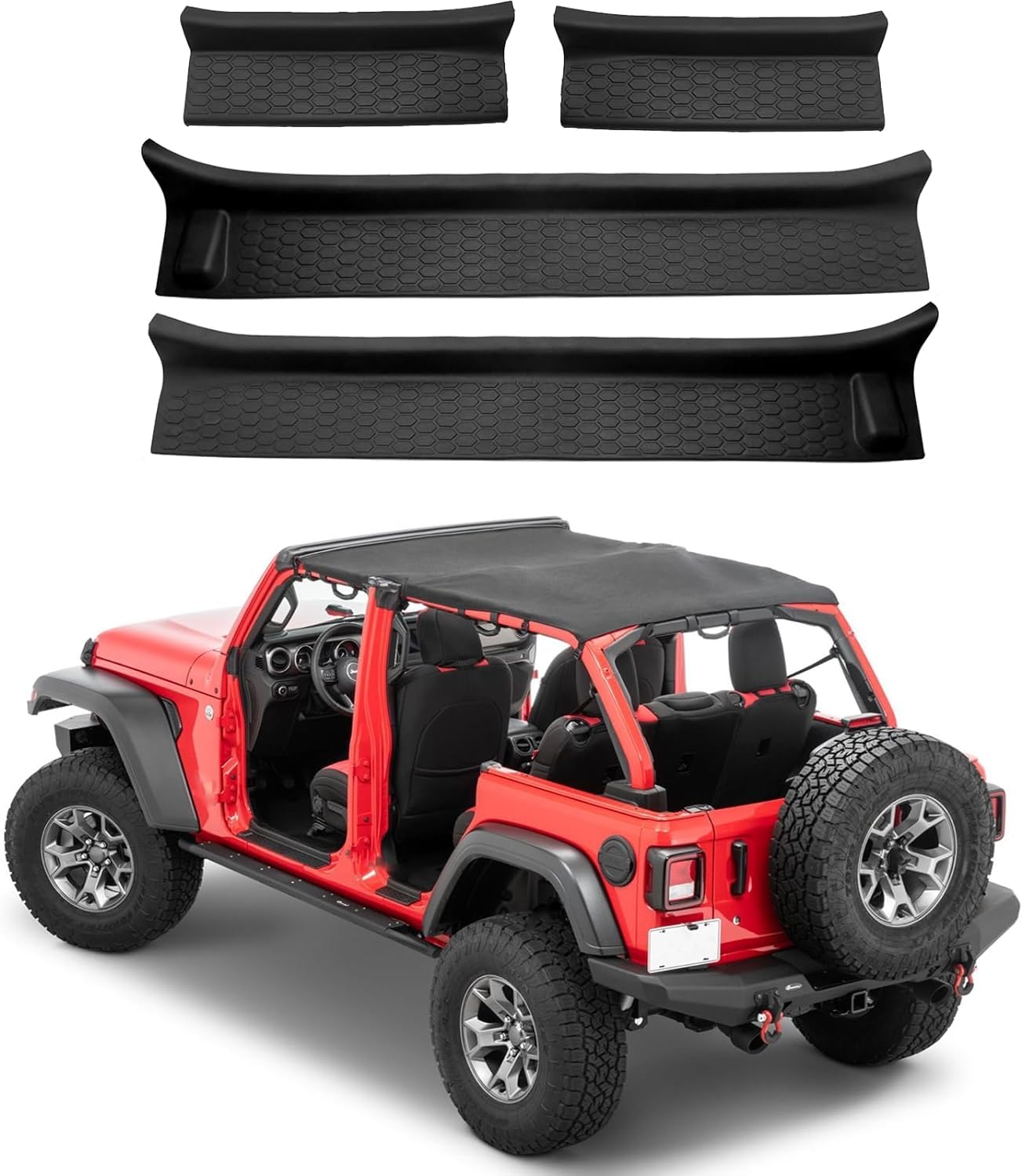 Jeep WranglerJL用 ドアプロテクター Amazon.co.jp: Jeep Wrangler JL用ドアシルガードキット : Automotive