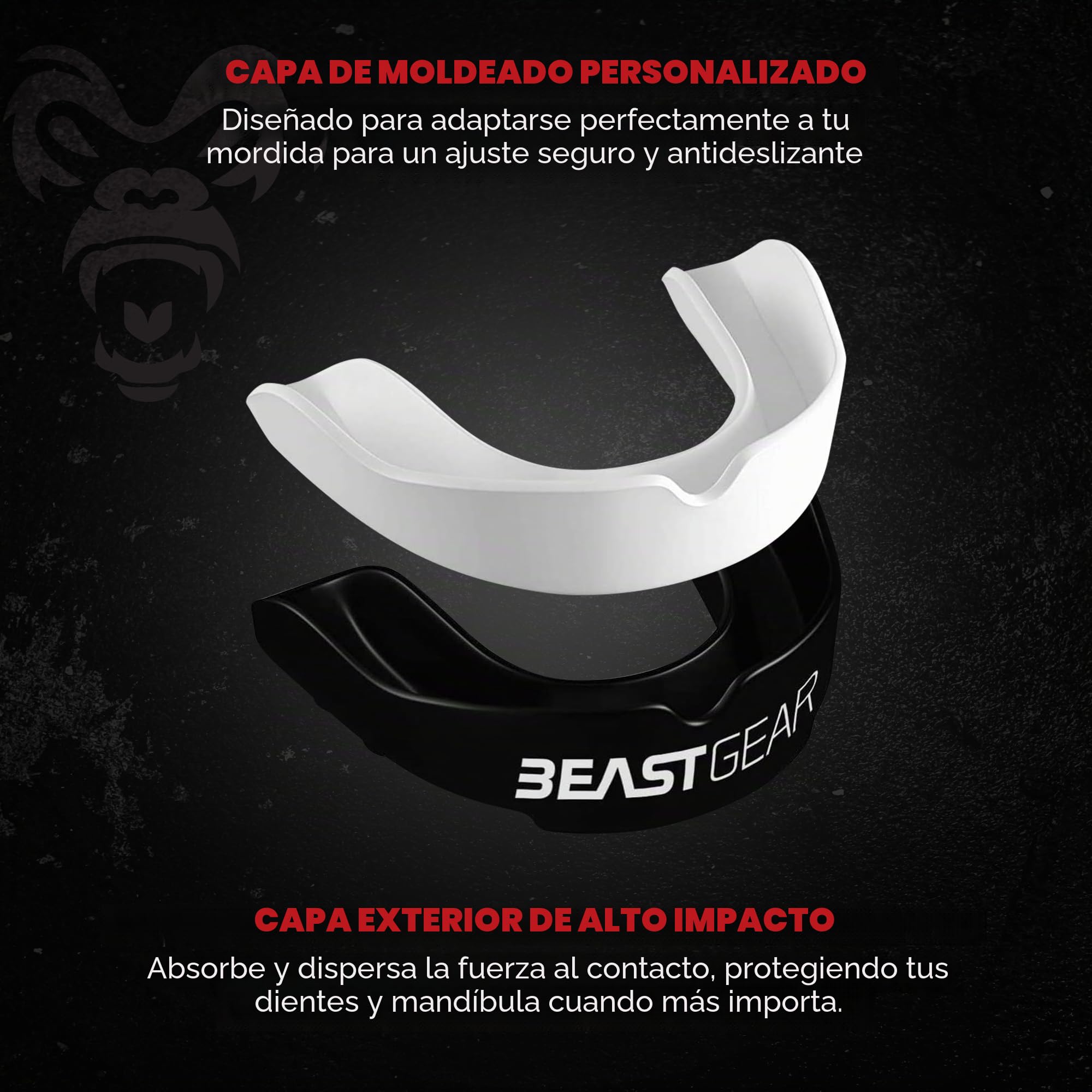 Beast Gear Beast Guard Protector Dental para Boxeo MMA Rugby Muay Thai Hockey Judo Karate Artes Marciales