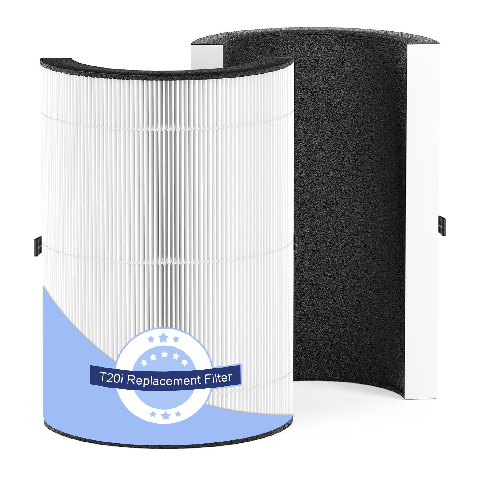 Photo 1 of 2 Pack T20i Replacement Filter Compatible with Blueair Comfort-Pure 3-in-1 Air Purifier Large, True HEPA High-Efficiency Activated Carbon Filter for Home Large Room