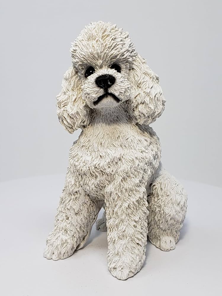 プードルの置物 Amazon.co.jp: Conversation Concepts ホワイトプードルの置物
