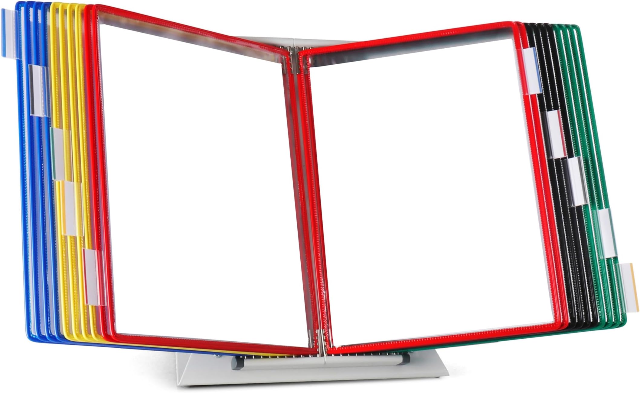 DJOIS by Tarifold - Desktop Reference & Display System - Durable Steel Wire Frames - Letter-Size - Expandable - Made in France 20 Assorted Pockets.