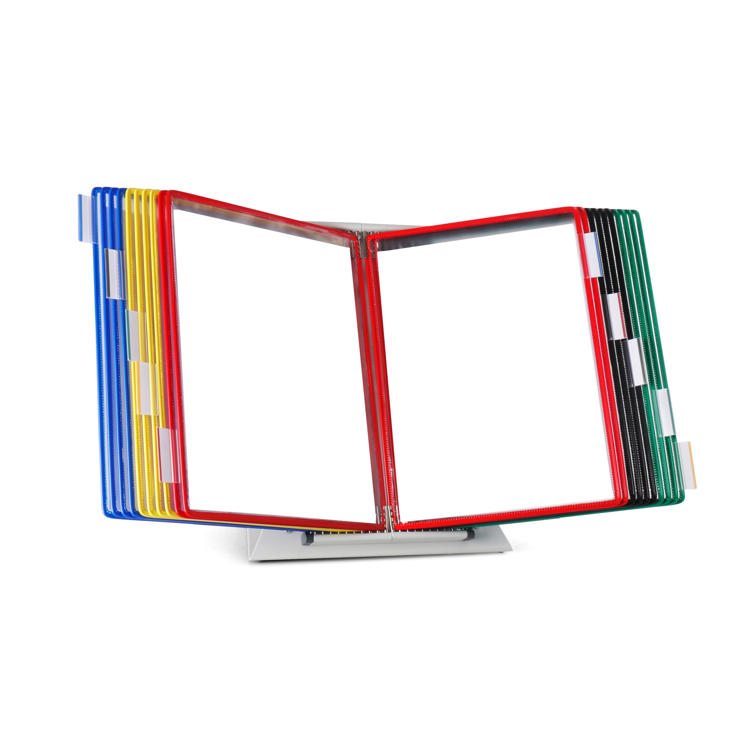 DJOIS by Tarifold - Desktop Reference & Display System - Durable Steel Wire Frames - Letter-Size - Expandable - Made in France 20 Assorted Pockets.