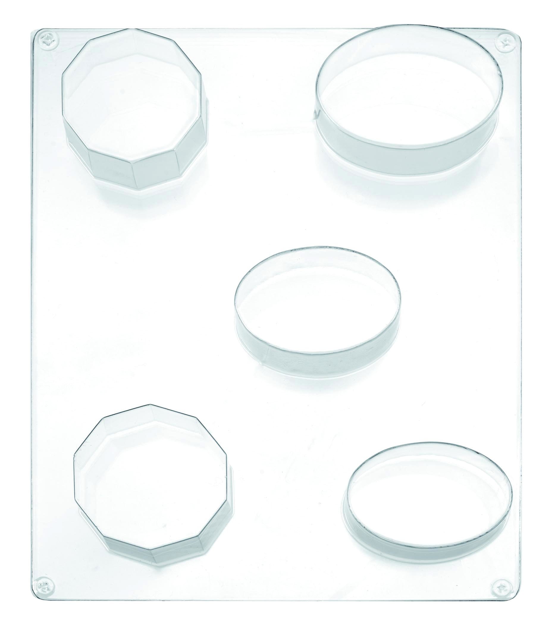 GLOREX 6 1600 Mould, 10eck/Oval, 4St.