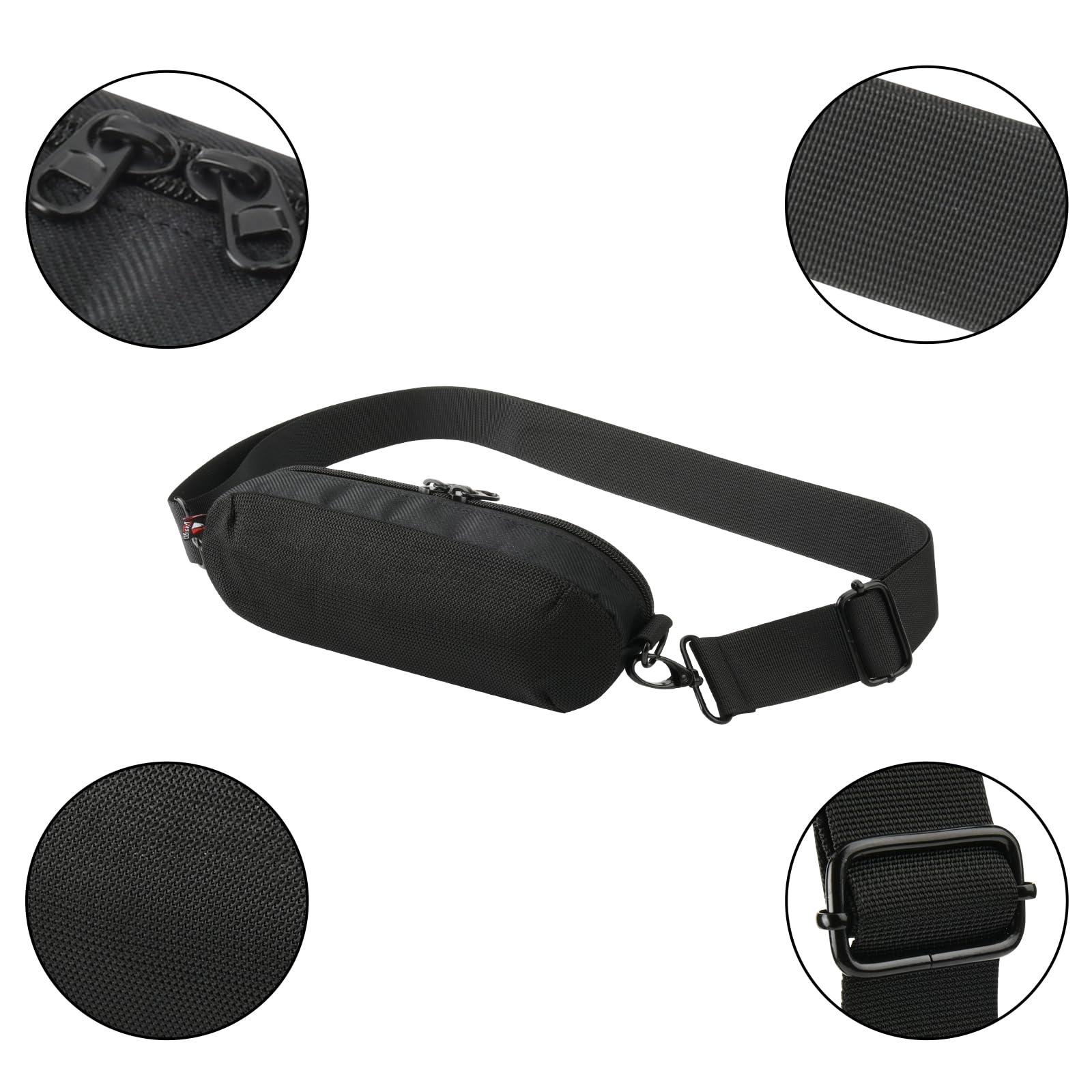Twarde etui podróżne na Beats Pill 2024, organizer na głośnik torba do przenoszenia z paskiem na ramię, pyłoszczelna odporna na upadek przenośna torba do przechowywania głośników