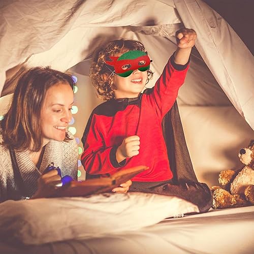 Miniatura 4 de Paquete de 28 máscaras de tortugas para niños, máscara de tortugas, suministros de fiesta de cosplay, máscaras de fiesta, disfraces de tortugas