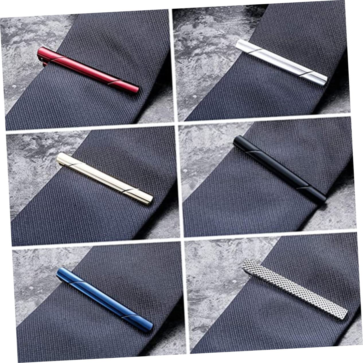 8piezas Clips Para Corbata De Cobre Accesorios Elegantes Para Hombres Fijos y Seguros Para Trajes y Uso Diario
