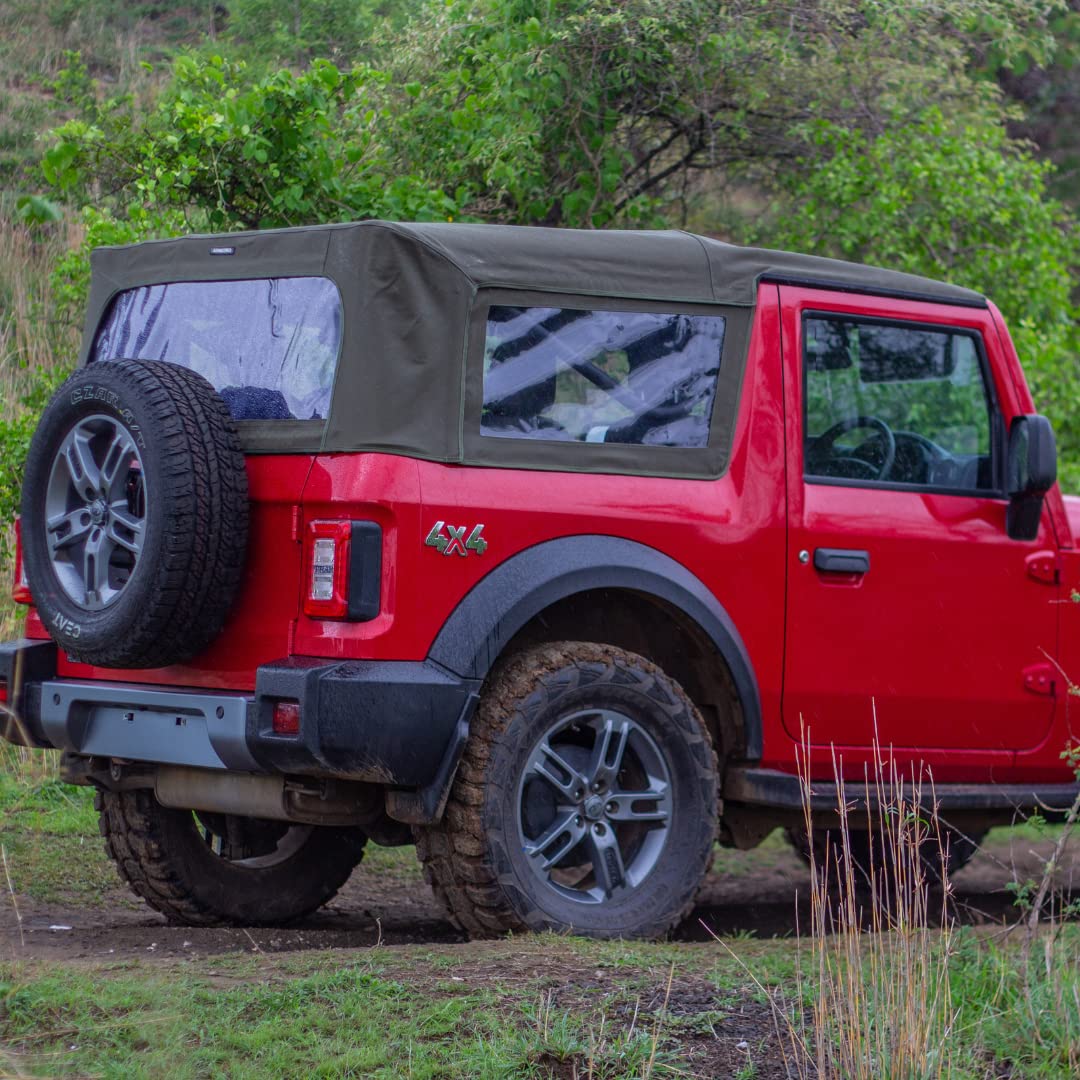 ARMORO Mahindra Thar 2020 Convertible Soft Top Olive