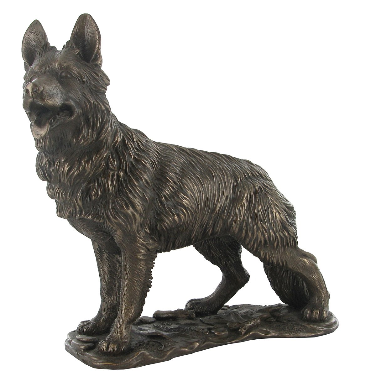 Sc Leisure Bronze German Shepherd Dog Cold Cast Sculpture Dogs New And Boxed