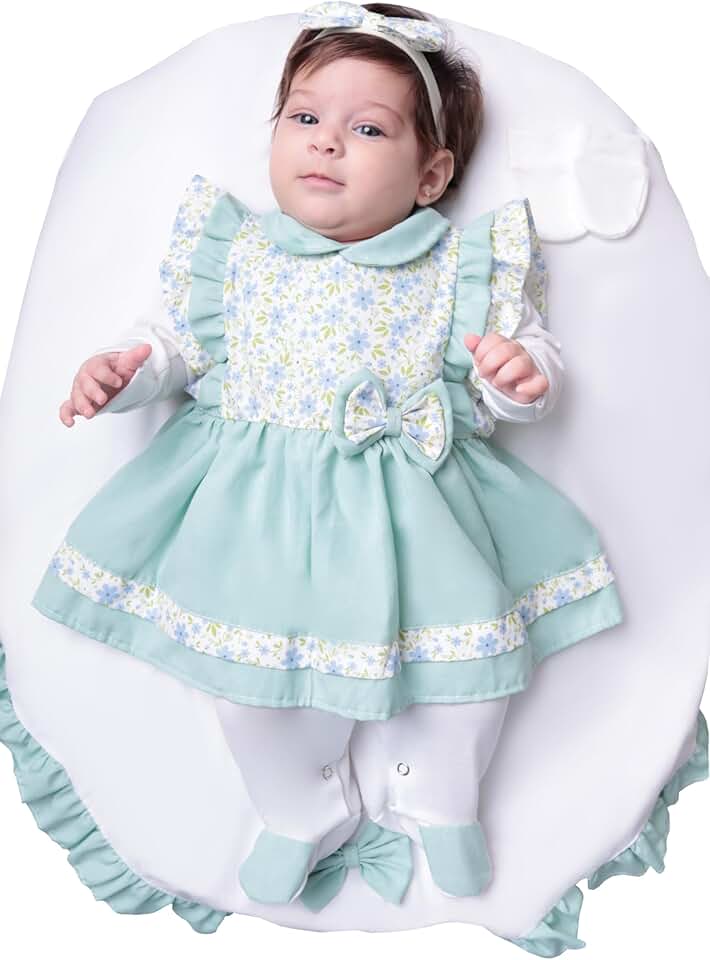 Saída Maternidade Menina Jasmim 5 peças Roupas de Bebê