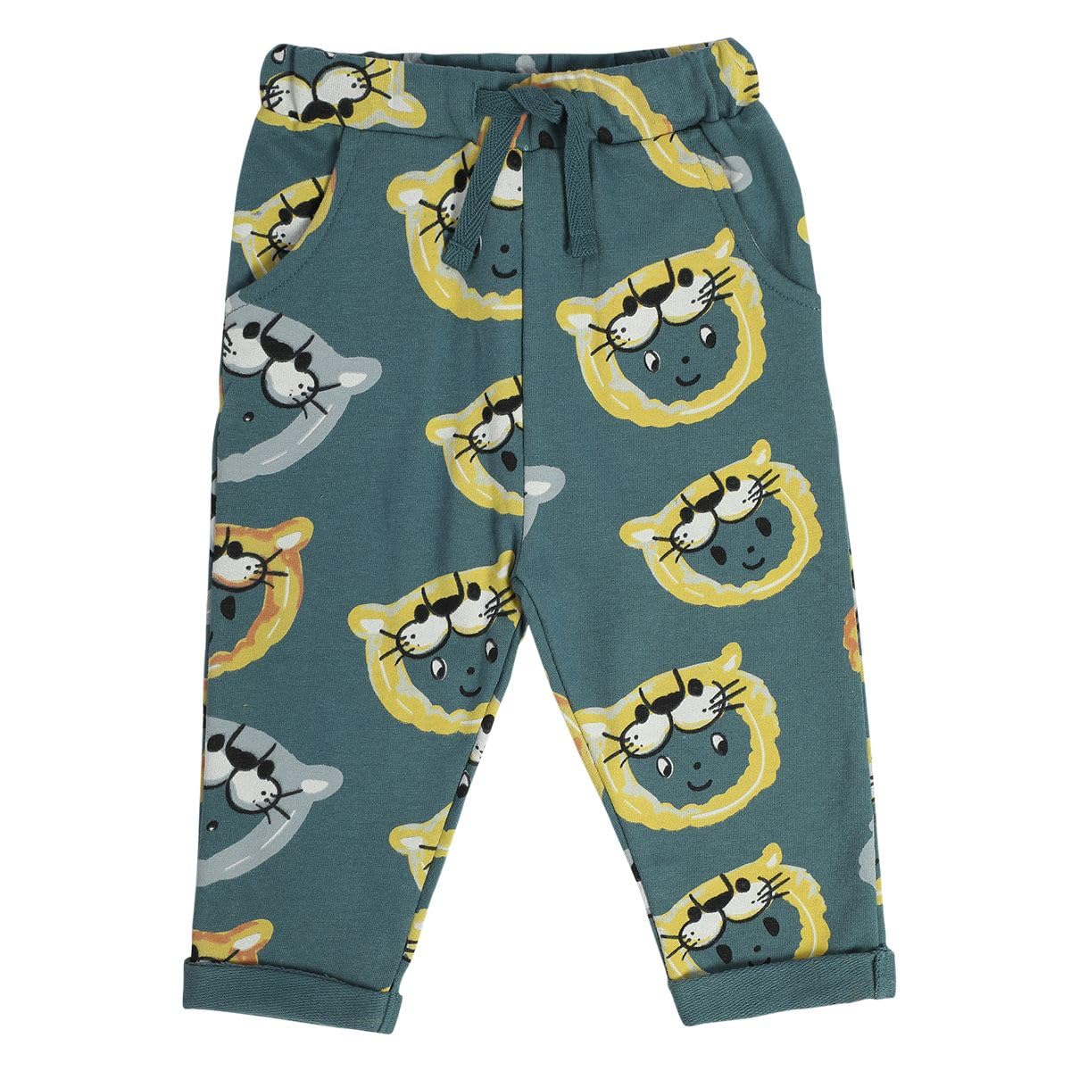 Mini Klub Baby Boys Adjustable Elastic Full Length Knit Bottom (Blue Color)-image-20