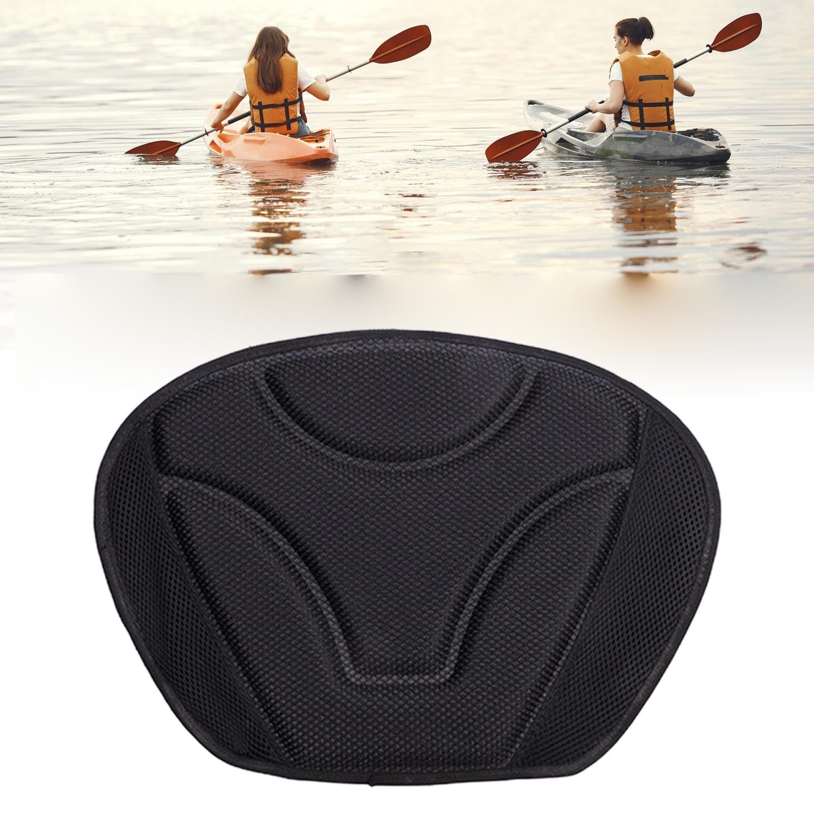 Amagogo Kajak-Rückenkissen, Sitzpolster, rutschfest, bequem, Kajak-Sitz, Rückenlehne, Rückenstützkissen für Kanu, Rafting, Kajak-Zubehör