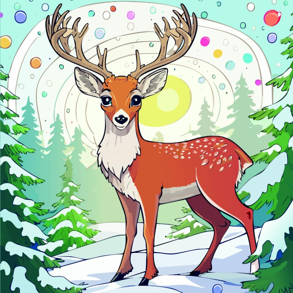 Mit Farben durch die Weihnachtszeit: Aktivitäts-und Malbuch
