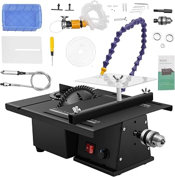 SHZICMY Gem Faceting Cutting Carving Polishing Machine, 1850W Portable Table Saw Jewelry Rock Polishing Grinding Tool 0-10000RPM Grinder