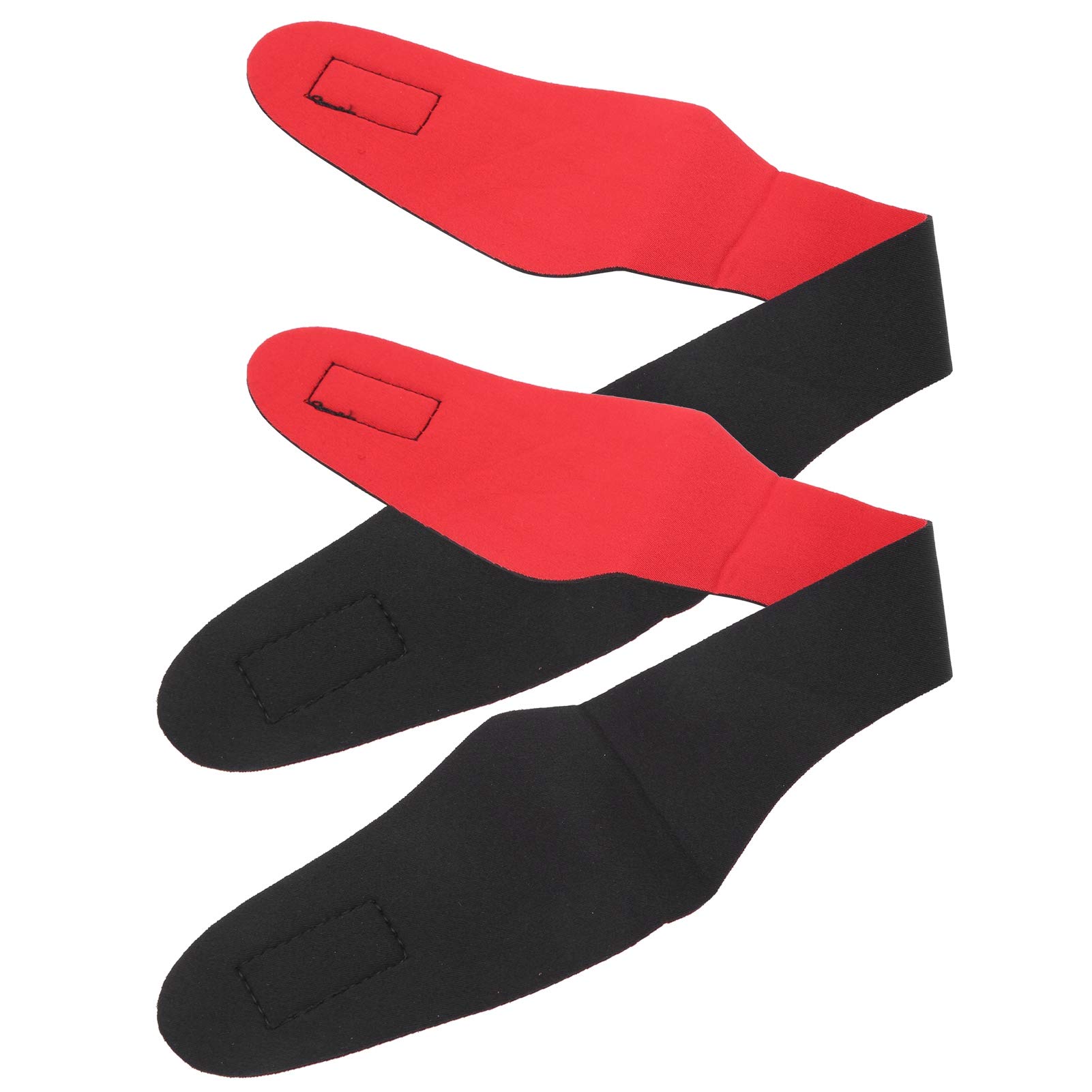 2PCS Pływające Opaska na głowę Neopren Płyta Uszu Wodoodporna Opaska na głowę Przenośna Wodoodporna Opaska na Sporty Jogi Pływackiej, Regulowany Elastyczny Hak i Pętla (BLACK)
