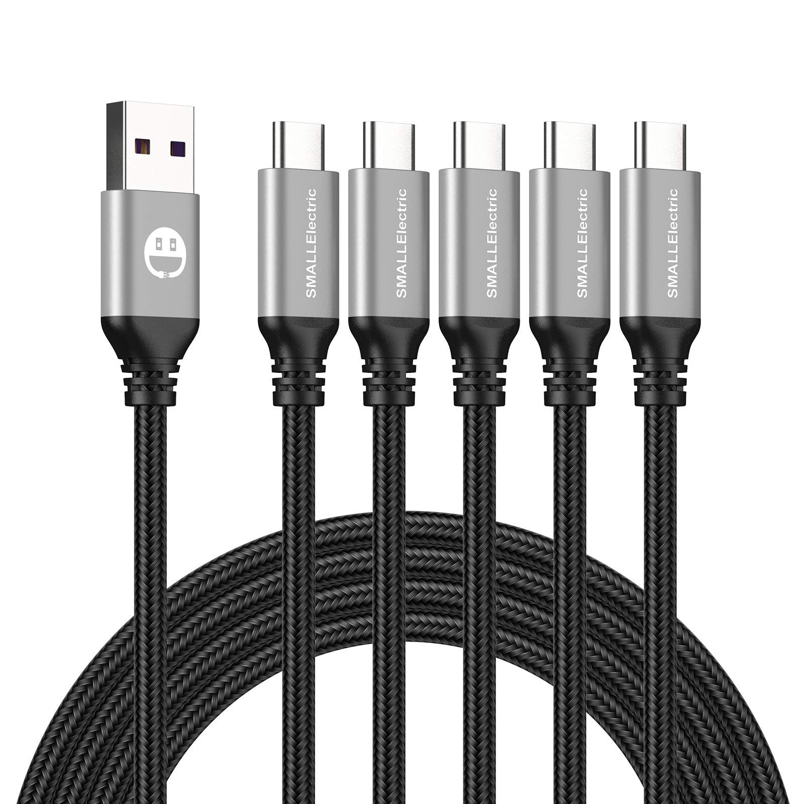 USB to USB C Cable 5 Pack 6FT, A to Type C Fast Charger Cord