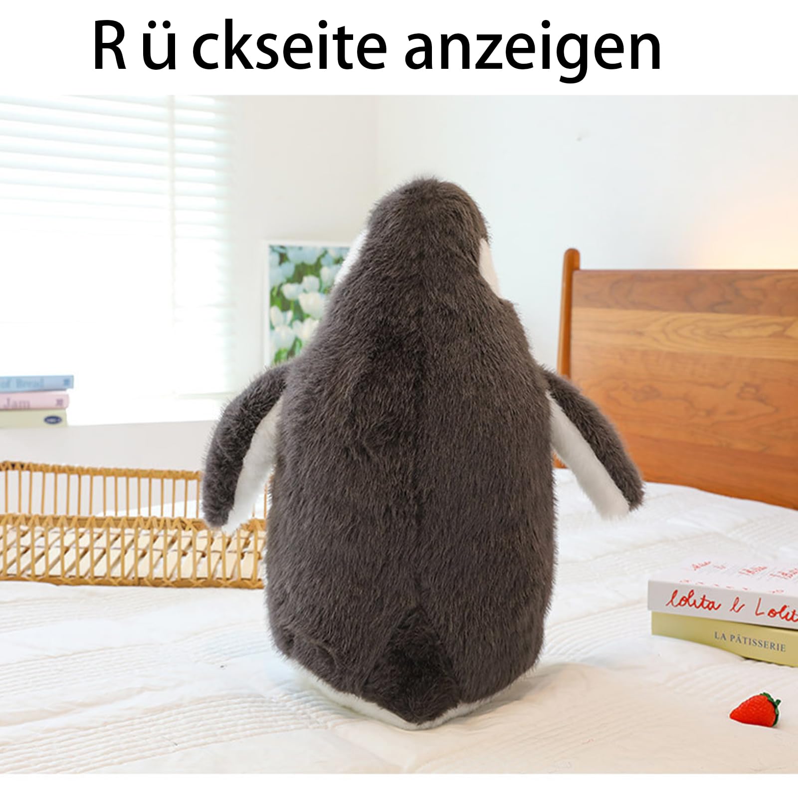 Pinguin Kuscheltier, Pinguine Plüschtier, Große Stofftier Plüschpuppe XXL, Flauschig Wie Echter Pinguin, Kuscheltier für Jedes Alter und Jeden Anlass (70CM)