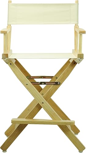 Miniatura 204 de Casual Home - Silla de director de 30 in, marco blanco, con lona color blanco, altura de barra