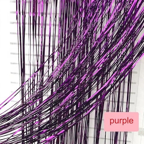 Miniatura 8 de GILF - 2 cortinas de flecos metálicos brillantes de 3.3 pies x 8.2 pies para boda, despedida de soltera, cumpleaños, baby shower, graduación, fotos,