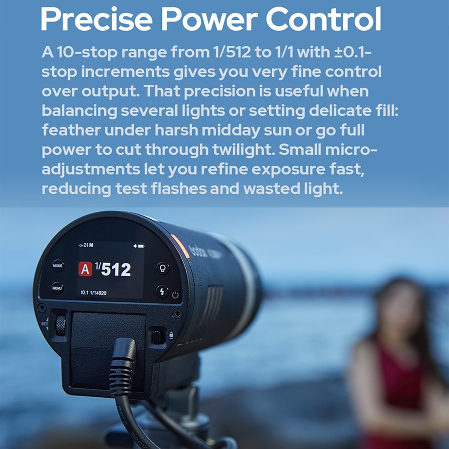 GODOX AD300 Pro II AD300Pro II 2.4G TTL1/8000 HSS 300W Outdoor Flash,14.4V/2600mAh Battery,0.01-1.5s Recycle,1.2kg,16 Color Groups,350 Full Power Pop for Canon Sony Nikon Fuji Olympus Panasonic Camera
