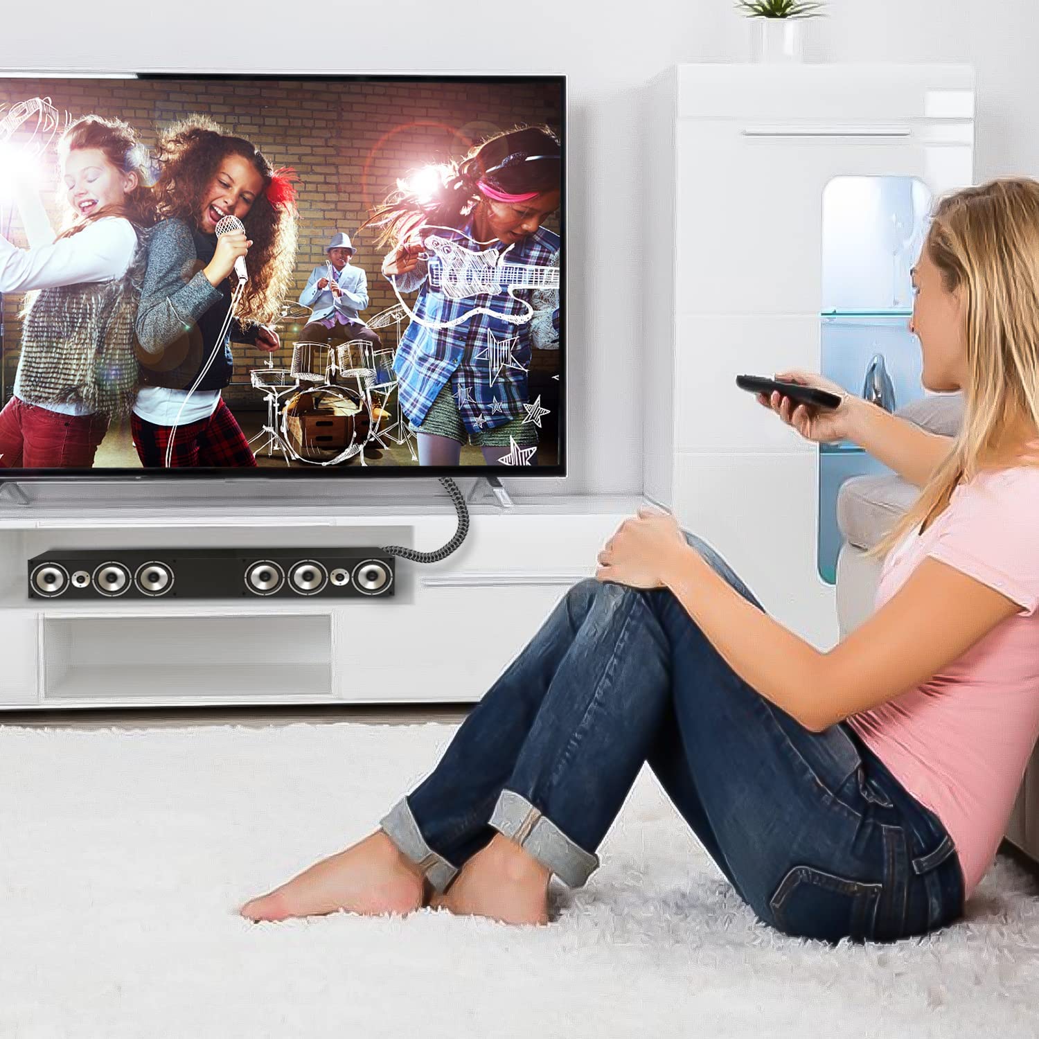 EMK Cavo Ottico Digitale 90° Angolo Regolabile 360° – Toslink 0.5m Per Soundbar, TV, PS4, Fibra Ottica Placcato Oro