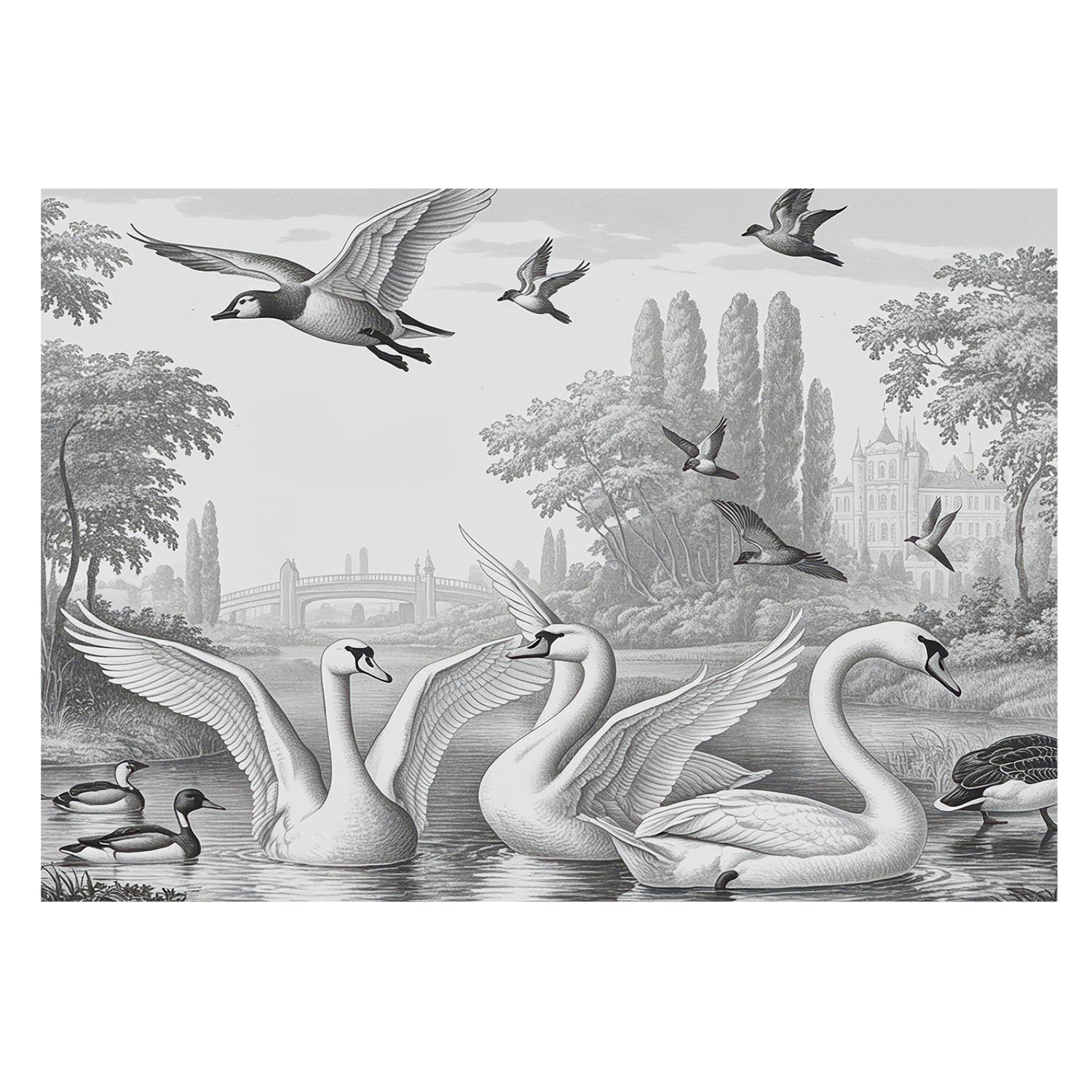 Mural Fotográfico Para Pared De Oficina 312x219 cm Paisaje clásico
