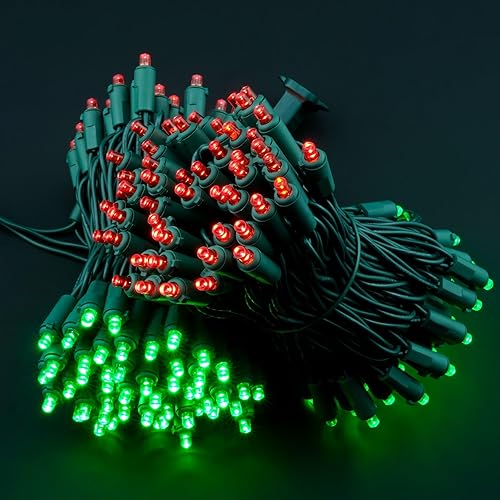 Miniatura 10 de SWEET SHINE Luces LED de Navidad de color blanco cálido con cable verde, 66 pies, 200 unidades, certificación UL, grado comercial, 0.197 in, juego