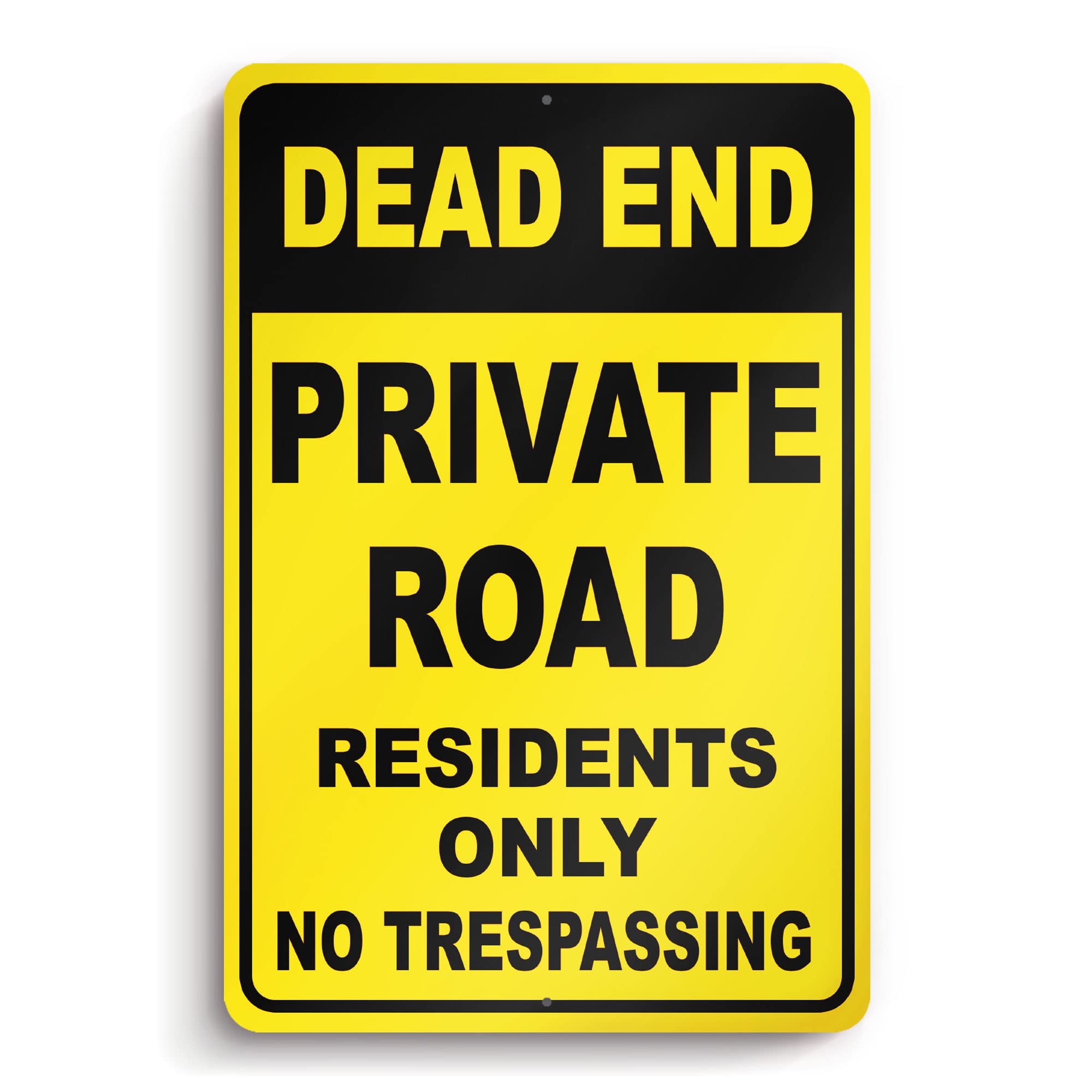 Amazon.com: Dead End Sign, 8x12 Aluminum Private Road No