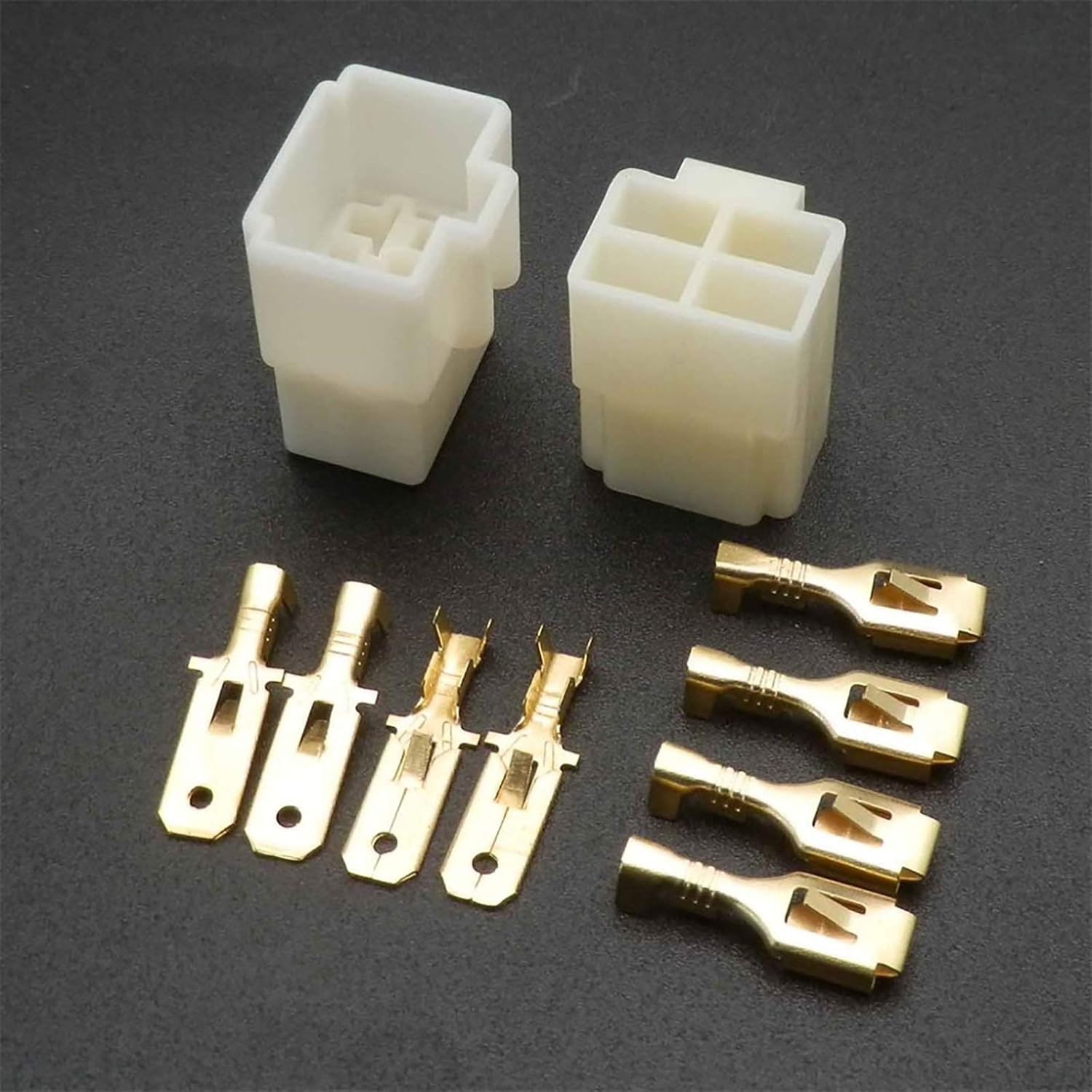 Conjunto de Conectores Elétricos Automotivos Masculinos e Femininos para Moto, Bicicleta, Carro e Barcos - 20PCS com 4 Pinos