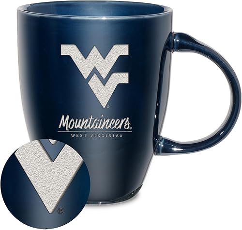 Vista 265 de Rico Industries NCAA - Taza de cerámica con grabado láser, 18 onzas, café y té