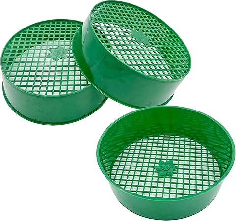 Garten Sandsieb Schaufel Edelstahl - Ergonomisches Erdsieb 43x33cm Für Kompost & Boden