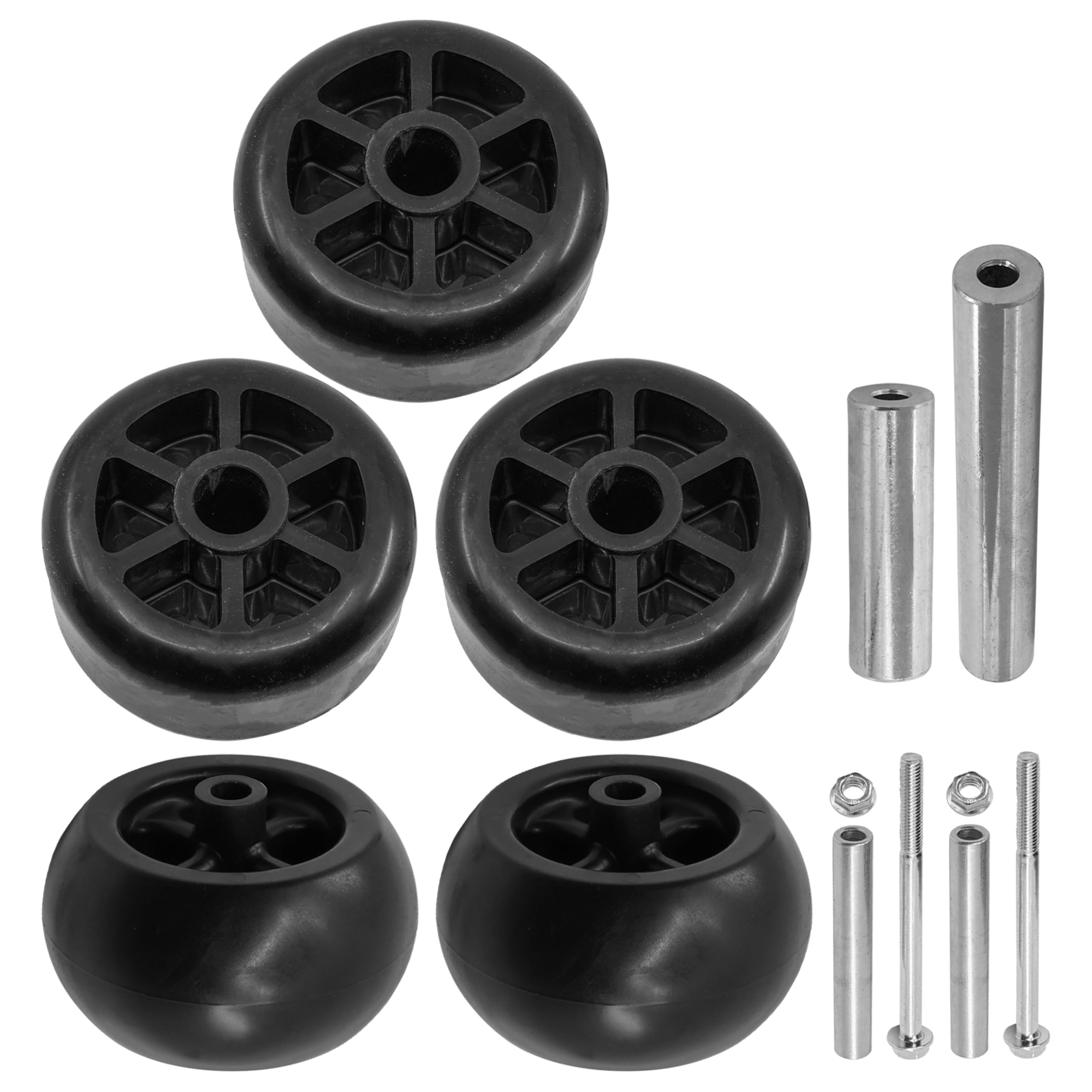 Amazon.com : Caltric Deck Gauge Wheels & Axle Compatible with John ...