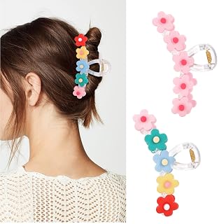 Hair Claw Clips for Women,2Pcs Large Non-Slip Metal Sparkly Butterfly Hair Clips Strong Hold Hair Accessories for Thin & Thick Hair - Amazon product rated Grade A