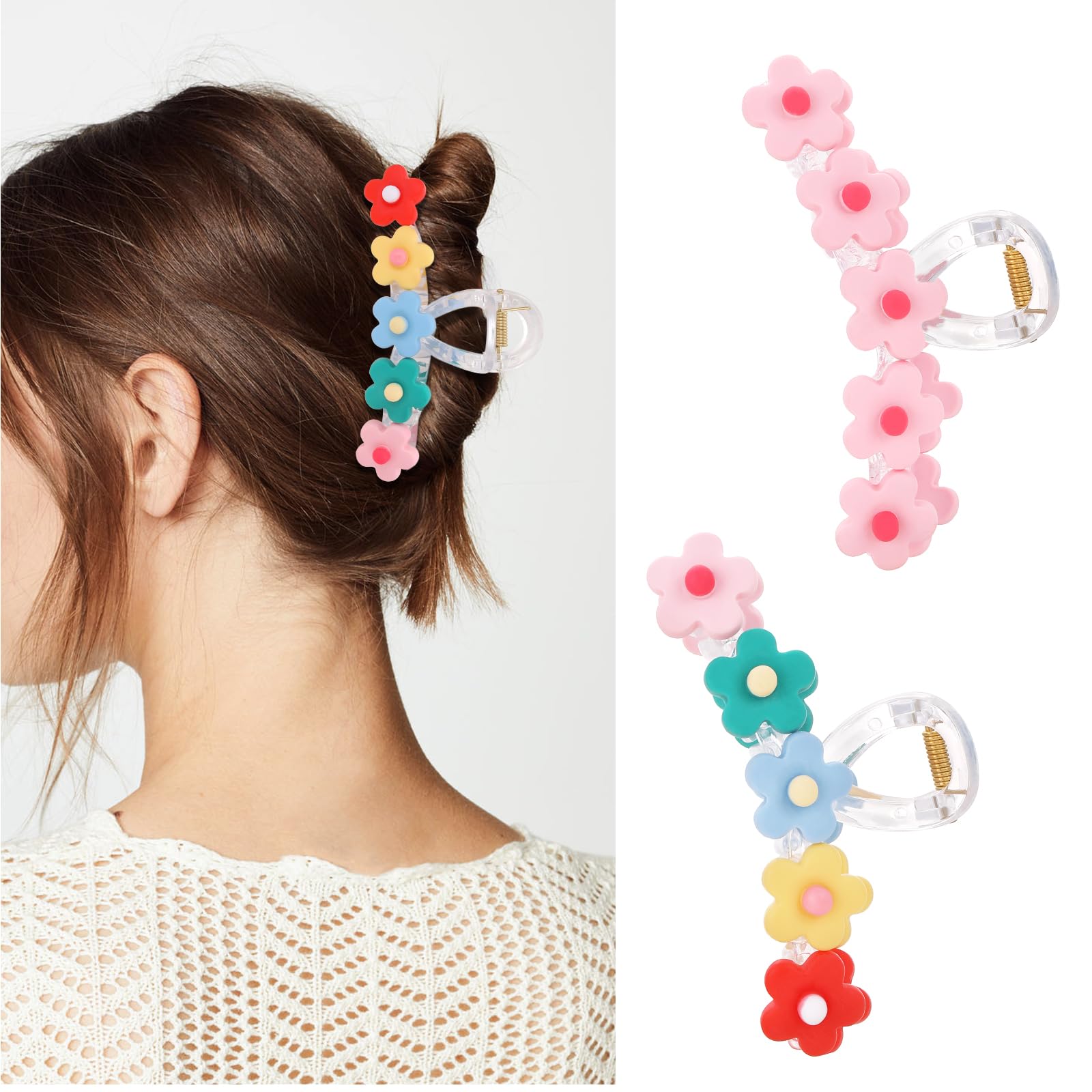 Large Non-Slip Metal Sparkly Butterfly Hair Jaw Clips for Women Fancy Metal Non-Slip Hair Clip, Large Jaw Clips, for Women  main image 3