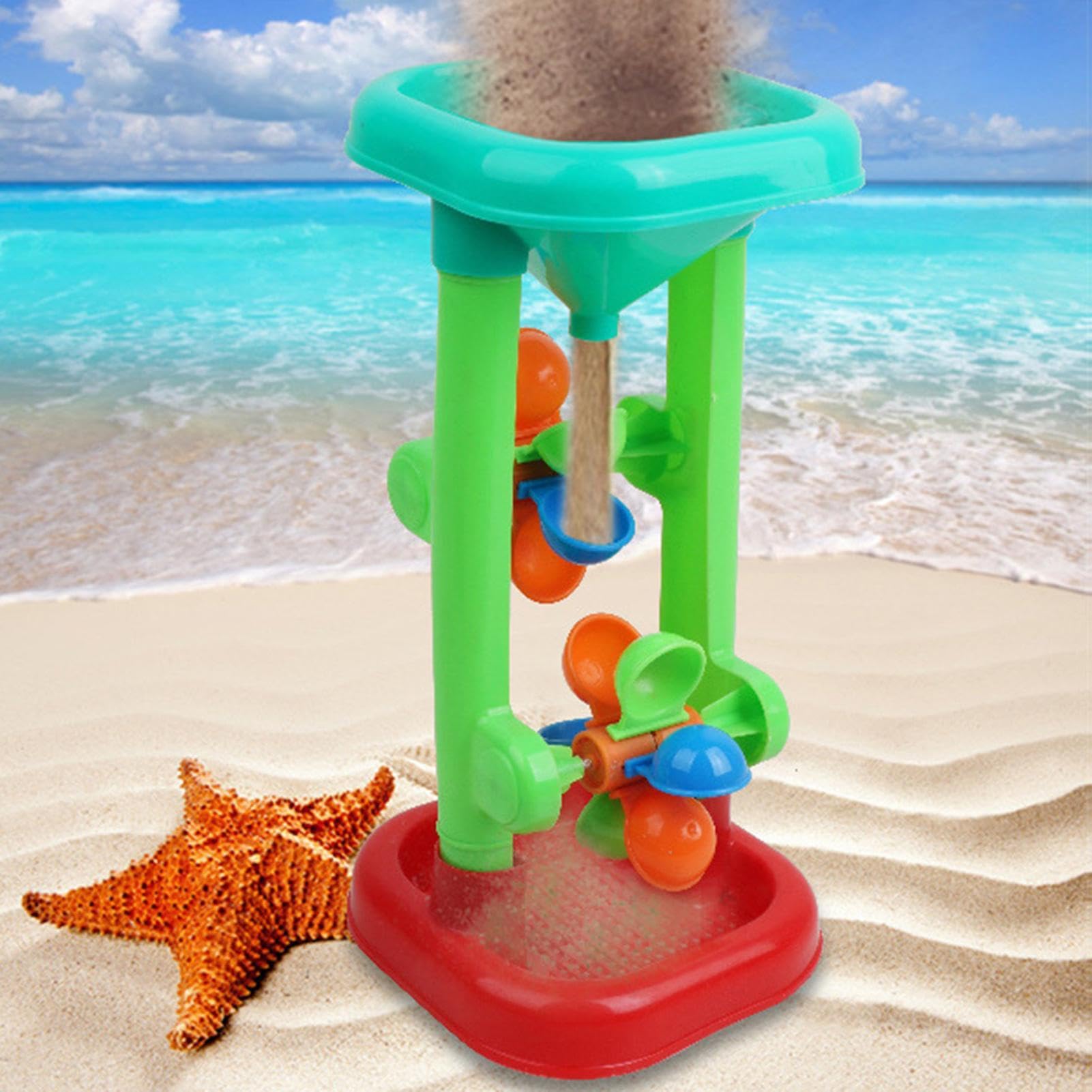 Zyntora Sand Wheel Toy | Creative Rotating Windmill Sandbox Game | Sands And Water Wheels Toys | Interactive Water Table Toy For Kids | Outdoor Sand Play For Age 4-8 Kids For Pool Garden