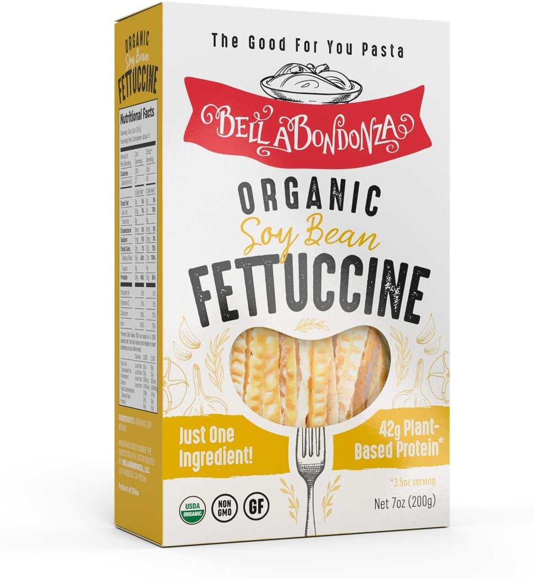 Bellabondonza Organic Soy Bean Fettuccine