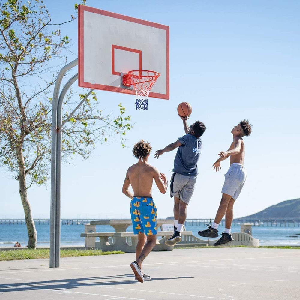 Set di 2 reti da basket professionali in nylon di ricambio per pallacanestro e qualsiasi condizione atmosferica, per canestro da basket, 12 fori, basket, allenamento